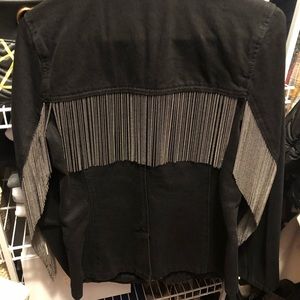 Black denim blue revival blazer from envy